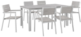 Modway Outdoor Maine 7 Piece Outdoor Patio Dining Set