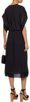 Thumbnail for your product : Zimmermann Open Knit-trimmed Voile Midi Dress