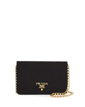 Prada Velvet Chain Shoulder Bag, Black (Nero)