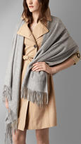 Thumbnail for your product : Burberry Embroidered Cashmere Stole