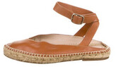 Thumbnail for your product : Stuart Weitzman Leather Espadrilles Brown