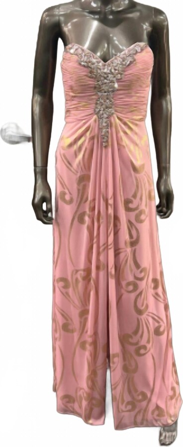 Decode 1.8 Women's Sweetheart Strapless Gown In Blush Gold