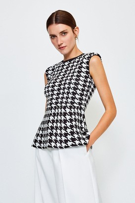 Dogtooth Top Women | Shop the world's largest collection of fashion |  ShopStyle UK