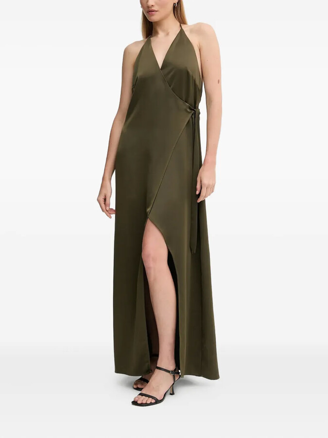 Sandro Ferrone Halterneck Maxi Dress