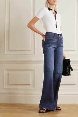 Frame Le Palazzo High-rise Wide-leg Jeans - Mid denim