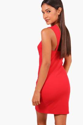 boohoo Under Bust Wire Cut Out Bodycon Dress