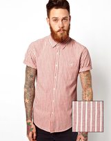 Thumbnail for your product : ASOS Stripe Shirt In Short Sleeve