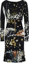 Thumbnail for your product : Roberto Cavalli Zip-detailed Printed Crepe Dress