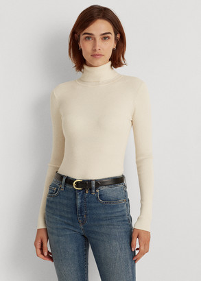 ralph lauren ribbed cotton turtleneck