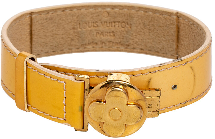 Louis Vuitton Champs Elysées Bracelet Turquoise Leather. Size NA