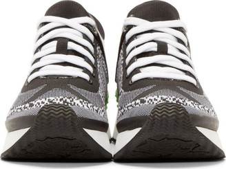 Kenzo Black & White Jacquard Sneakers