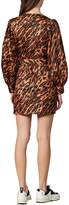 Thumbnail for your product : Sandro Lunas Leopard-Print Silk Mini Dress