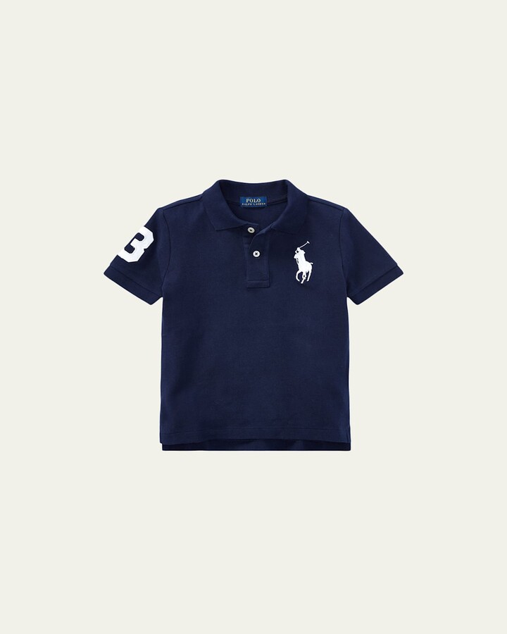 Ralph Lauren Kids Boy's Big Pony Pique Knit Polo, Size 2-7