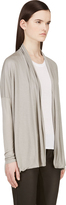 Thumbnail for your product : Helmut Lang Grey Jersey Open Cardigan