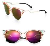 Thumbnail for your product : Fendi Edged Zig-Zag Optyl Cat's-Eye Sunglasses