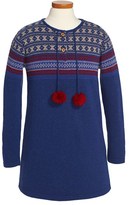 Thumbnail for your product : Oscar de la Renta Fair Isle Virgin Wool Sweater Dress (Toddler Girls)