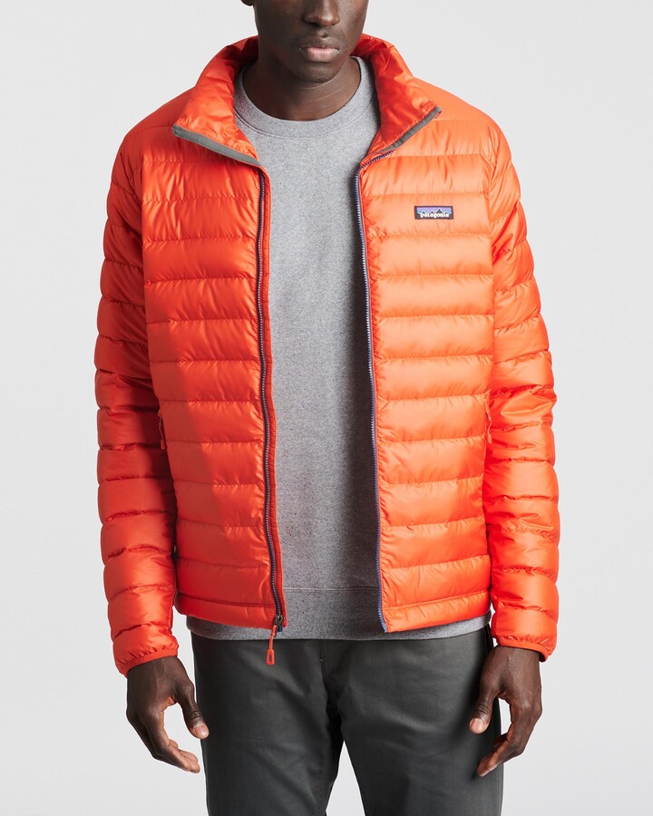 patagonia down sweater paintbrush red