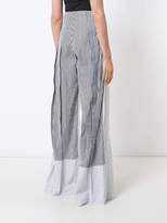 Thumbnail for your product : Tome wide-legged striped trousers