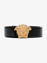 Thumbnail for your product : Versace Black Medusa Buckle Leather Belt