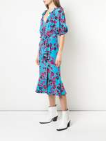 Thumbnail for your product : Saloni floral print wrap dress