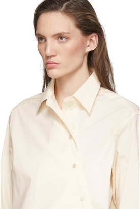 Studio Nicholson Off-White Cross Over Shirt