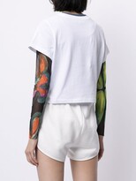 Thumbnail for your product : Fiorucci Illustrated Commended Crop T-shirt