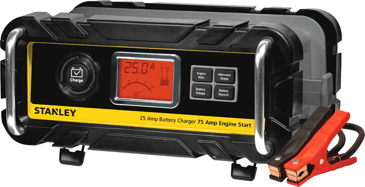 Stanley BC25BS Battery Charger/Maintainer With Engine Start (25-amp Charger, 75-amp Starter)
