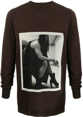 Rick Owens printed Level sweatshirt