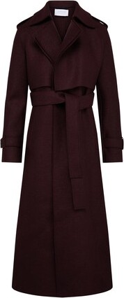 Long Bordeaux Coat | ShopStyle