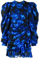 Thumbnail for your product : Richard Quinn Puff Sleeve Floral Mini Dress