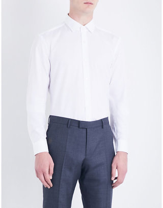 BOSS Slim-fit cotton Oxford shirt