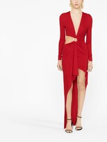 Thumbnail for your product : Alexandre Vauthier V-neck cut-out dress