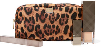 Dolce & Gabbana Leopard-print Shell Cosmetics Case - Brown