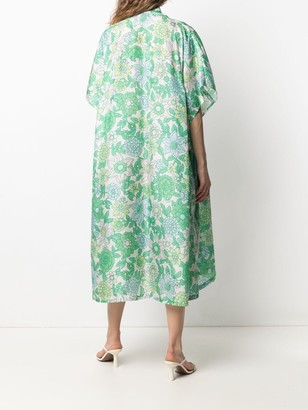 Christian Wijnants Floral Print Relaxed Shirtdress
