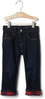Thumbnail for your product : Gap 1969 Flannel-Lined Straight Jeans