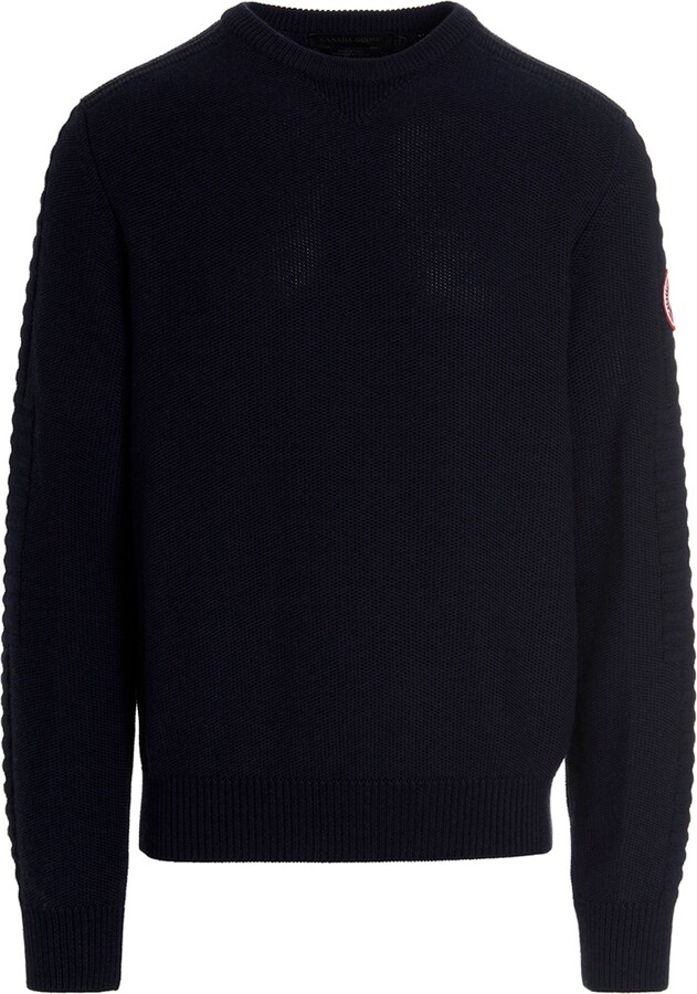 Canada Goose Men's Blue Wool Sweater - ShopStyle