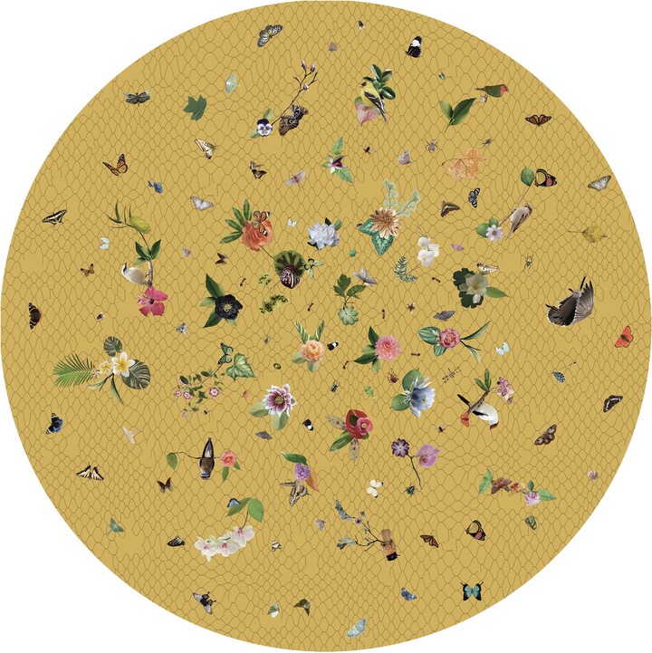 Moooi Large Garden Of Eden Yellow Rug In Soft Yarn Polyamide By Edward Van Vliet