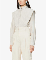 Thumbnail for your product : Isabel Marant Talki cotton-blend shirt
