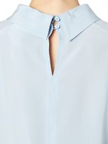 Thumbnail for your product : Max Mara Short sleeve silk top with collar