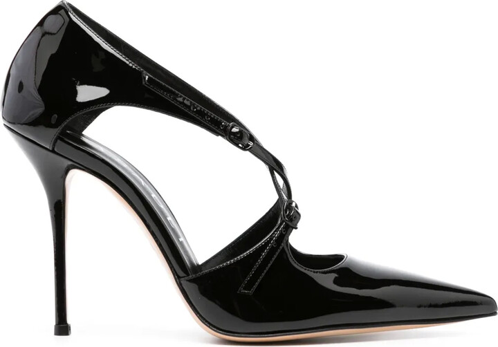 Casadei Anna 100mm leather pumps