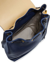 Thumbnail for your product : Marni Bicolor Leather Shoulder Bag, Navy/Cream