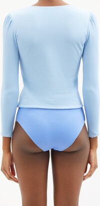 COSSIE + CO Cossie+co - The Leigh Long-sleeve Rash Guard - Light Blue