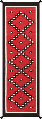 Pasargad Tuscany Southwestern Handmade Flatweave Runner 2'7\