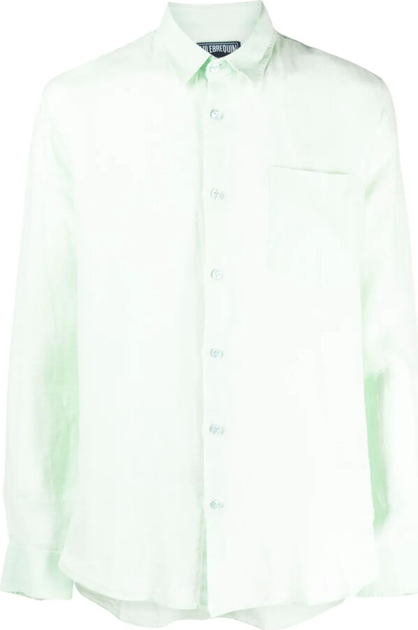 Vilebrequin Caroubis long-sleeved linen shirt