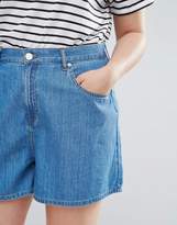 Thumbnail for your product : ASOS Curve Denim Culotte In Midwash