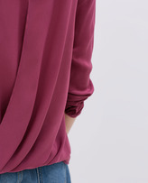 Thumbnail for your product : Zara 29489 Embellished Blouse With V Back