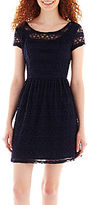 Thumbnail for your product : JCPenney Swat Speechless Cap-Sleeve Lace Skater Dress