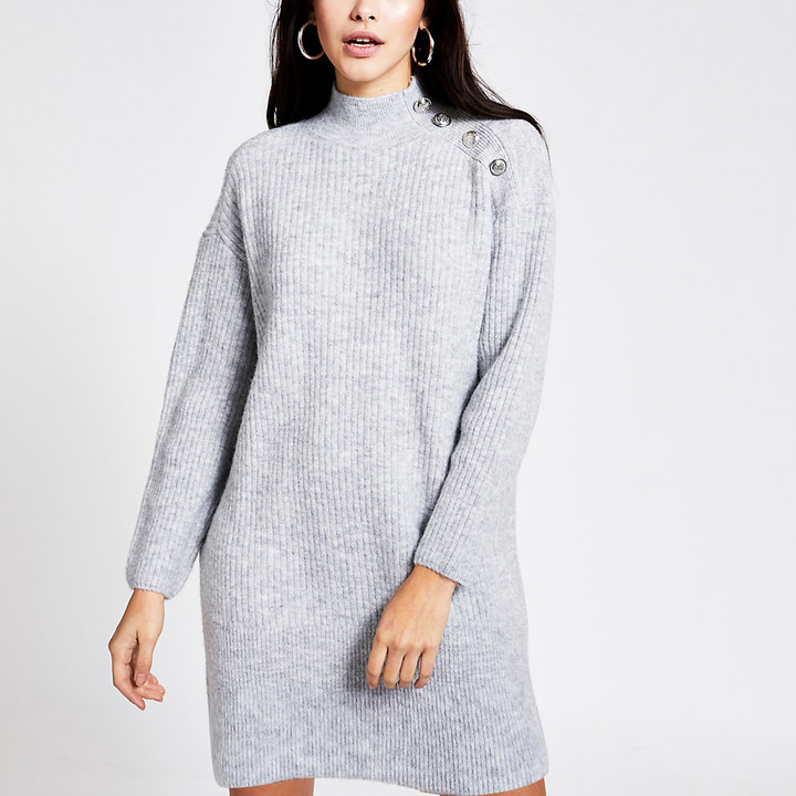 jumper dress with buttons