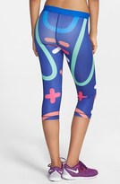 Thumbnail for your product : Nike 'Pro - Loops and Lines' Dri-FIT Screen Print Capris