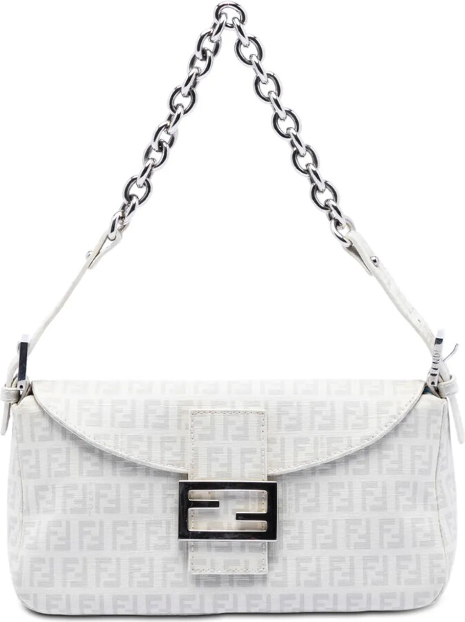 Fendi Pre-Owned 2000-2010 Zucchino Spalmati Double Flap Chain shoulder bag